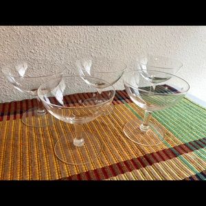 Champagne bowls - star pattern